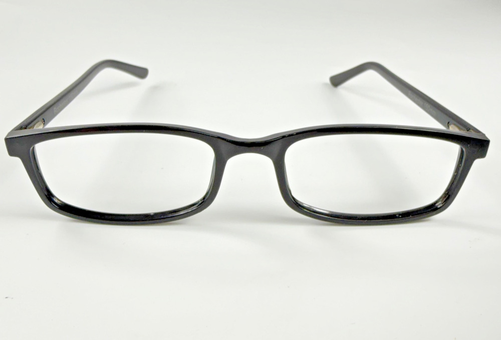 Rochester Black Mens Square Full Rim Plastic 150mm Eyeglasses FRAMES ONLY